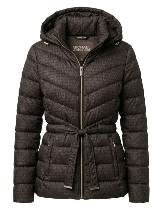 Michael Kors Jackets & Blazers - Michael Kors Brown Packable Down Puffer Jacket w/ Bag - XS - Belted